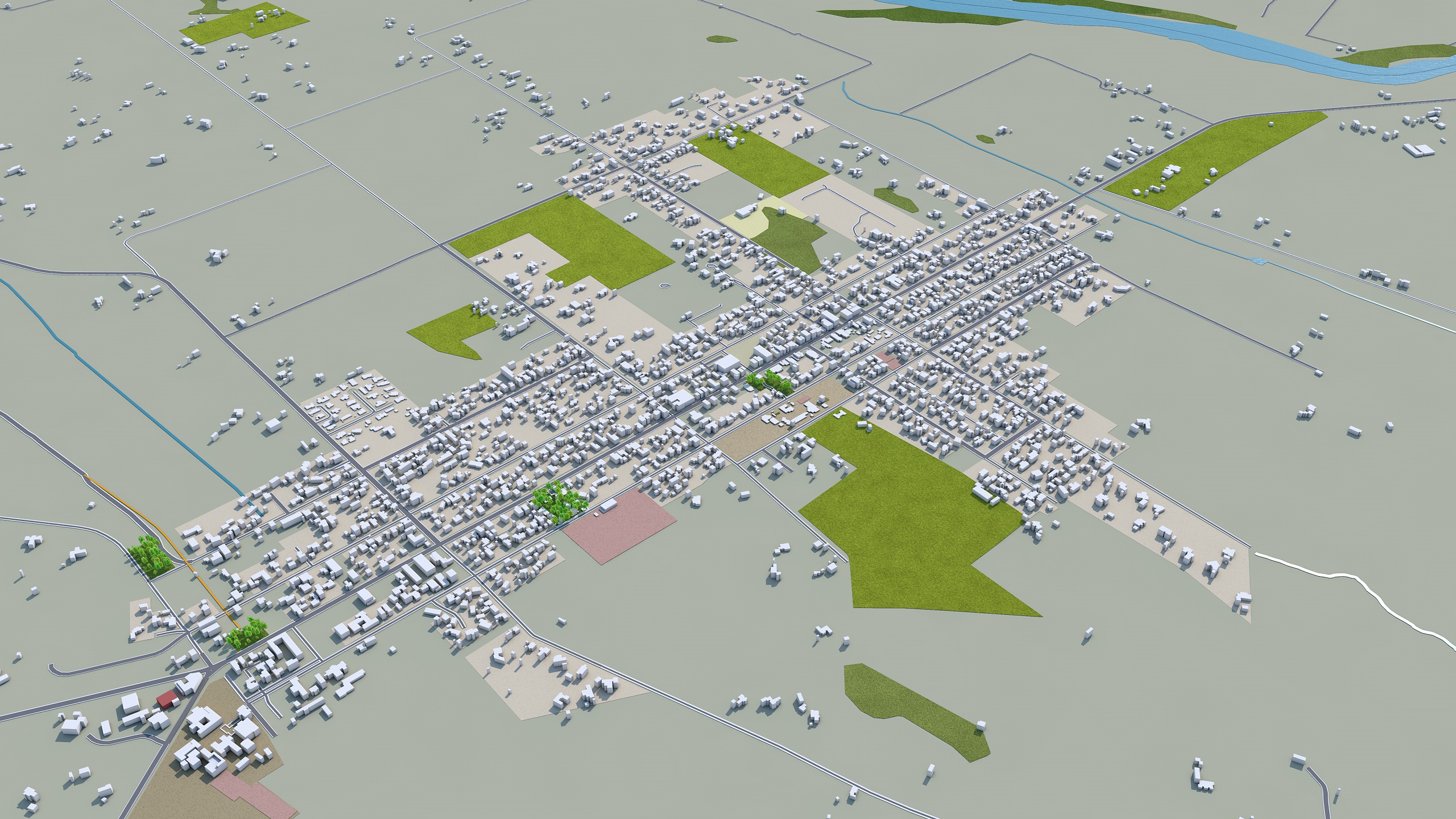 Masterton Carterton city New Zealand 3d model 130km by TurboCG 3DOcean
